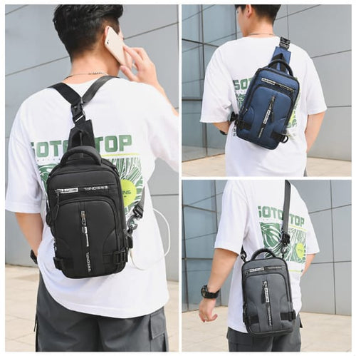 BOLSO PECHERA MORRAL 3 EN 1 DE LUJO CUER