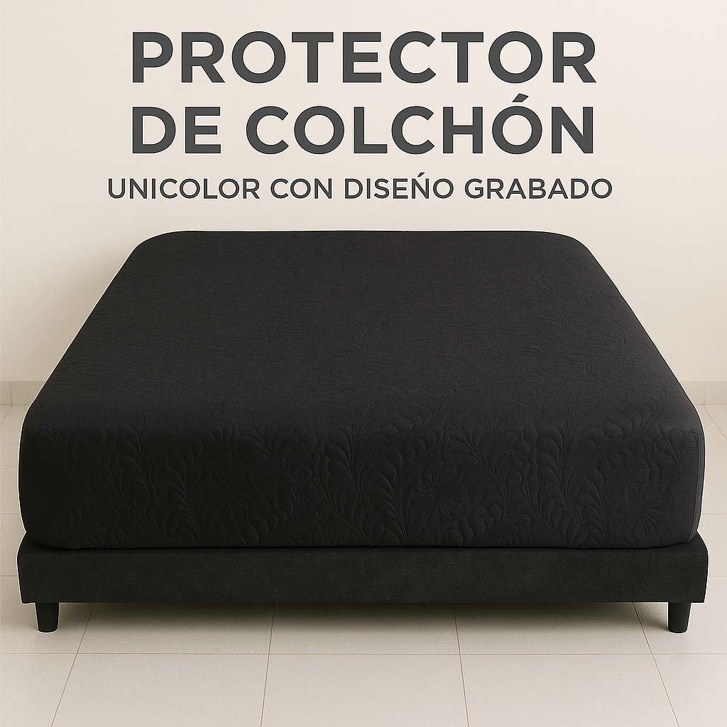 PROTECTOR PARA COLCHON NEGRO